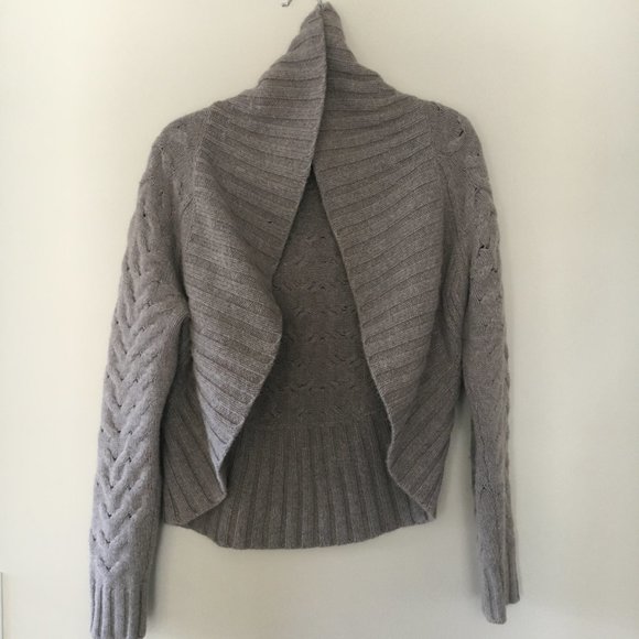 Vince Sweater Cardigan Wool Size Medium Taupe - Picture 2 of 7